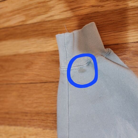 Beach Riot Beach Club Crewneck Sweatshirt, Light Blue-Green, Sz L - Picture 8 of 8